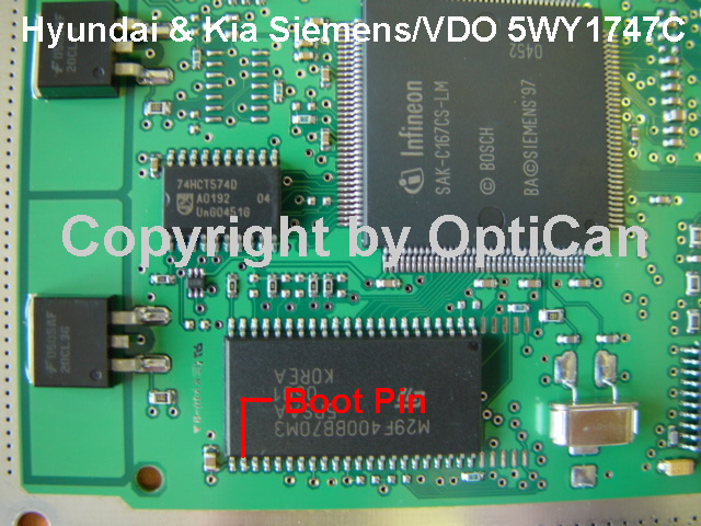 Siemens VDO E73E (Hyundai) pinout diagram 2